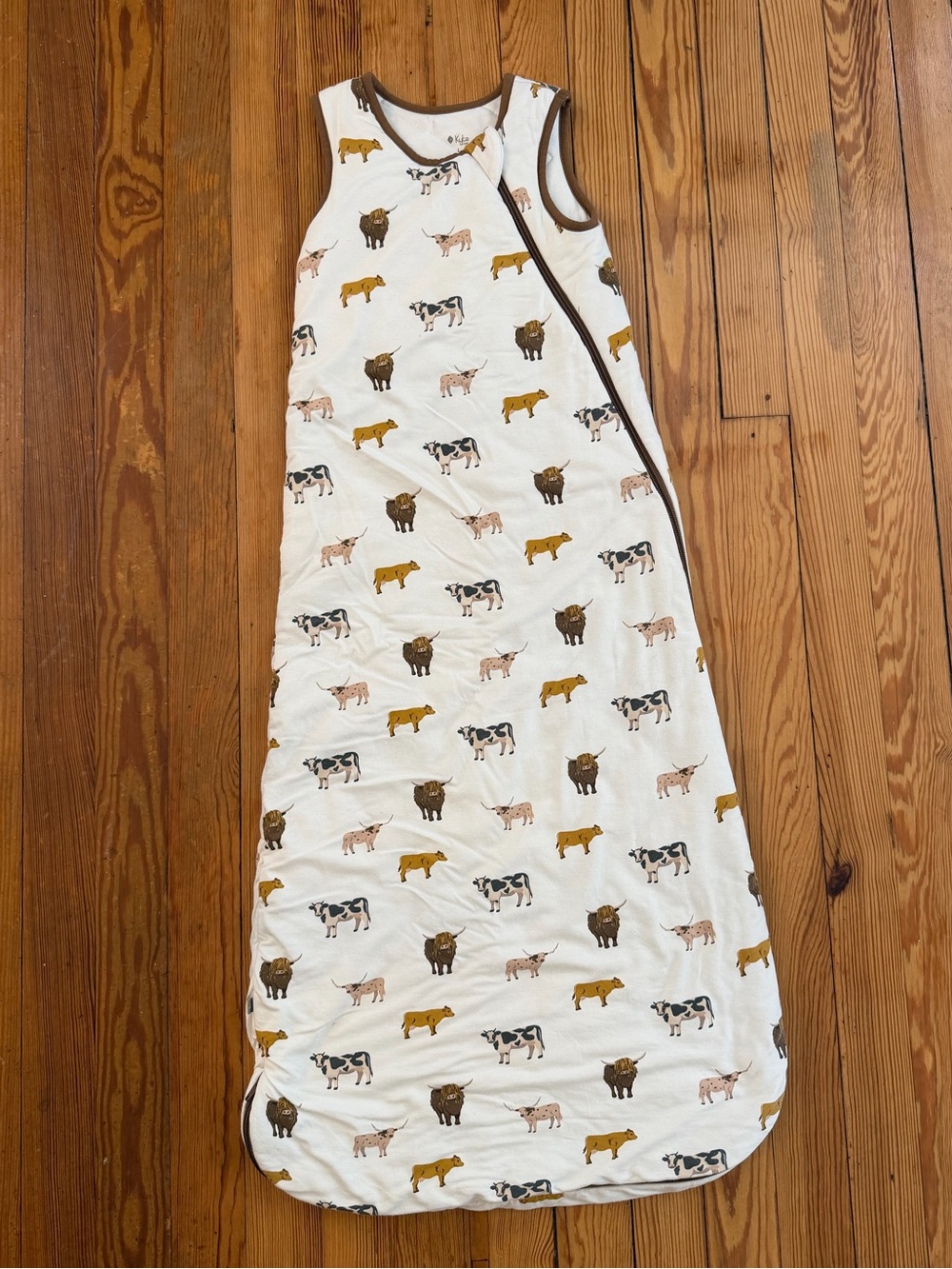 Kyte Baby Sleep Bag Large 2.5 TOG Farm Animal Print Bamboo Sleep Sack